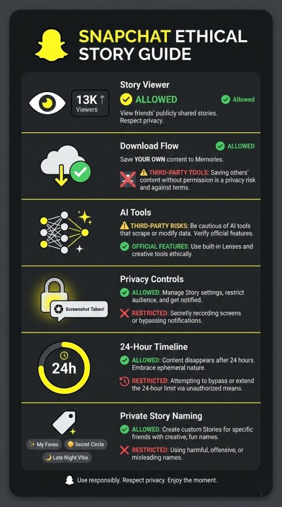 Snapchat Story infographic